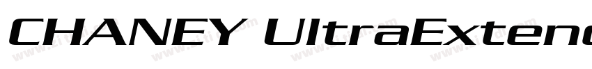 CHANEY UltraExtended字体转换